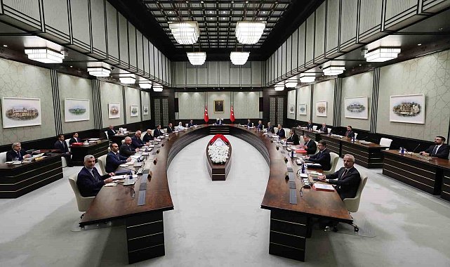 Cumhurbaşkanlığı Kabinesi, Cumhurbaşkanı Recep Tayyip Erdoğan başkanlığında Beştepe'de toplandı.
