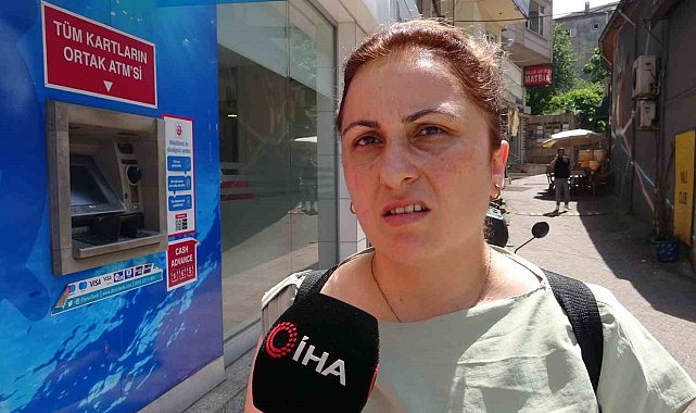Denizbank ATM'sinden ödeme yapmak isterken hırsızın hedefi oldu