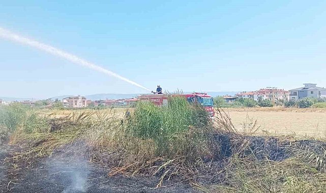 Denizli'de çöplük alanda çıkan yangın büyümeden söndürüldü