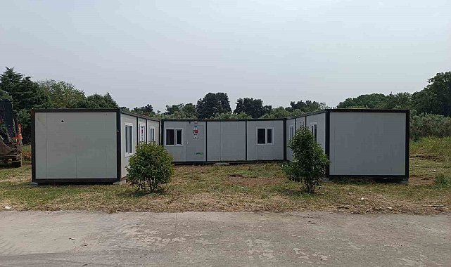 Deprem konteynerleri Gemlik&#039;e geri getirildi