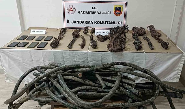 Devlet kurumundan 5 milyon liralık kablo vurgununa jandarma darbesi