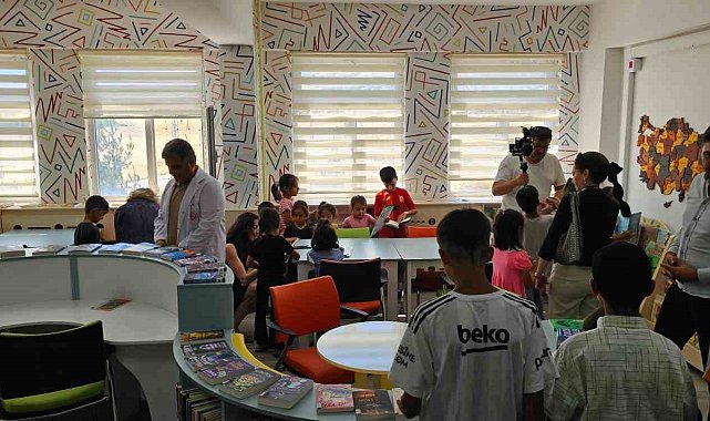 Dicle'de okul kütüphanesi açıldı