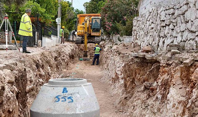 Didim&#039;de altyapı çalışmaları son sürat devam ediyor