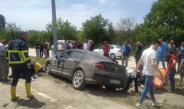 Düğün yolunda kaza: 5 yaralı