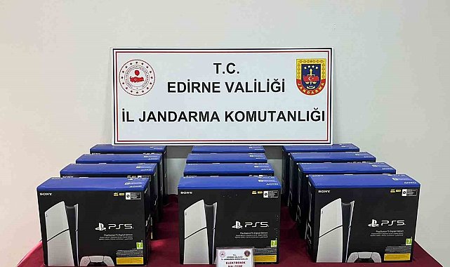 Edirne'de 300 bin TL değerinde oyun konsolları ele geçirildi