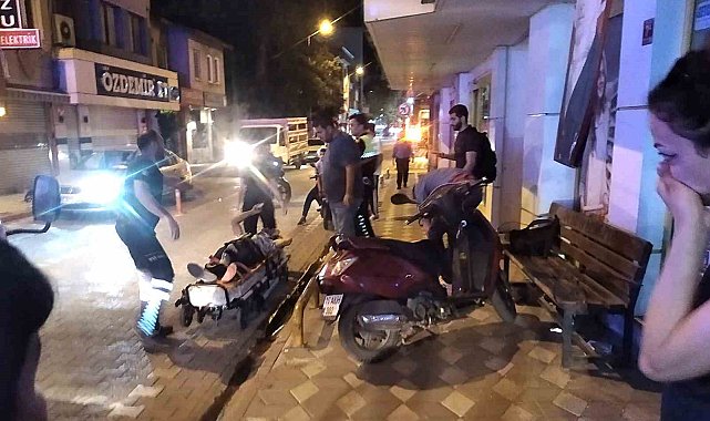 Edremit'te motosikletler çarpıştı: 1 yaralı