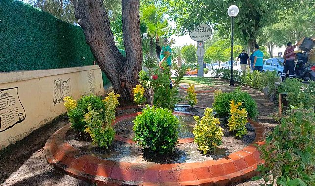 Efeler'de yeşil alan çalışmaları devam ediyor