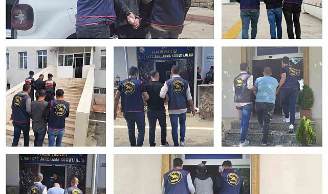 Elazığ&#039;da kesinleşmiş hapis cezası bulunan 23 zanlı yakalandı