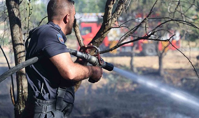 Elazığ'da örtü ve bahçe yangını