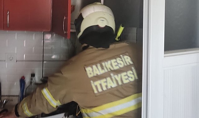 Erdek'te ev yangını