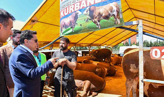 Esenyurt Belediye Başkanı Özer kurban pazarını ziyaret etti