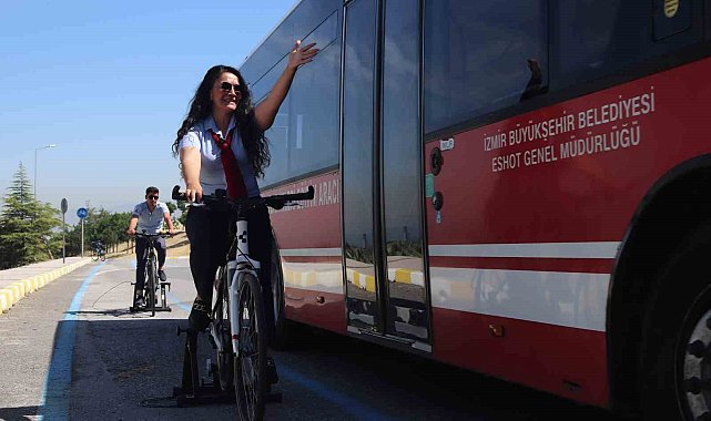 ESHOT şoförleri, bisiklet sürücülüğünü deneyimledi