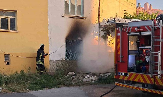 Ev sahibine kızan öfkeli kiracı evi ateşe verdi