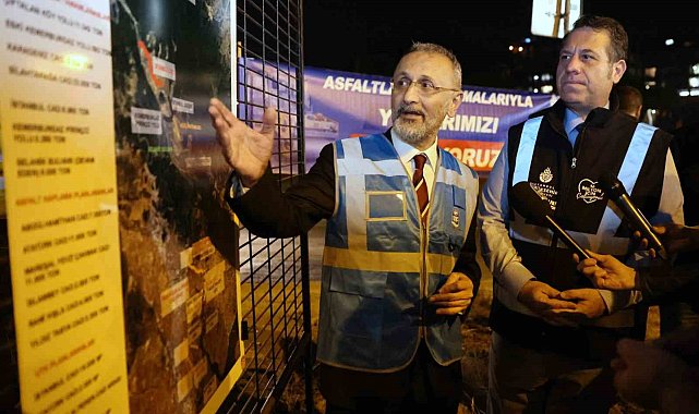 Eyüpsultan'da İBB koordinasyonunda asfaltlama çalışmaları aralıksız sürüyor
