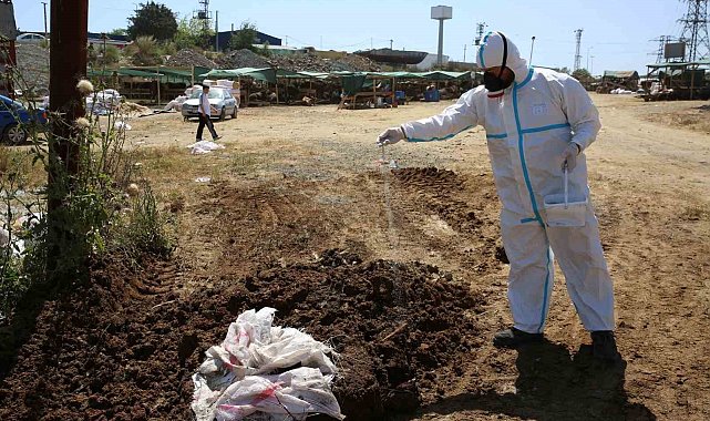 Eyüpsultan'da kurban satış alanları ilaçlanıyor