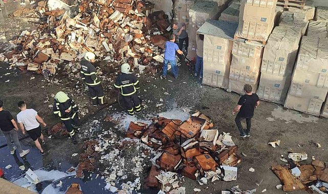 Fabrikada çıkan yangın söndürüldü