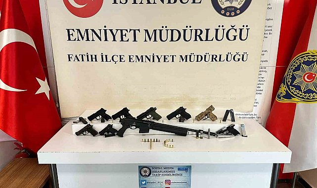 Fatih'te silah ticareti yapan bakkala operasyon