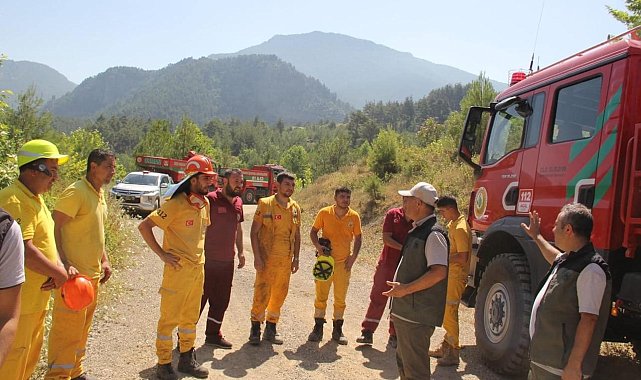 Feke'de orman yangını tatbikatı yapıldı
