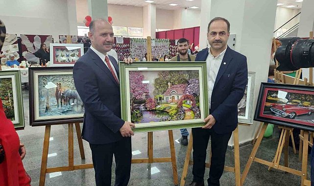 Giresun'da denetimli serbestlik altında bulunan yükümlüler sergi açtı