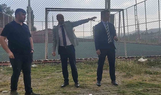 Gökler beldesinde spor yatırımlarını inceledi