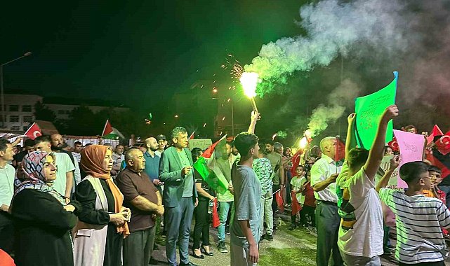 Gölbaşı'nda özgür Filistin mitingi düzenlendi