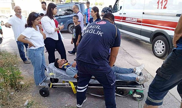 Hafif ticari araç otomobile çarptı: 1 yaralı