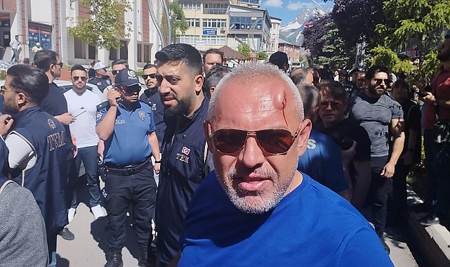 Hakkari&#039;de olaylar çıktı: Polis amiri başından yaralandı