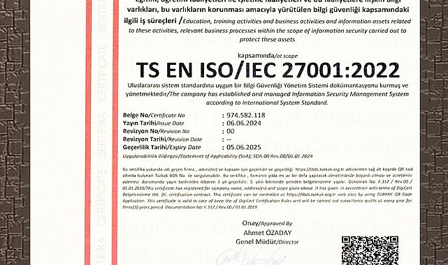 İhlas Koleji kalitesi uluslararası onayla tescillendi