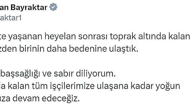 İliç&#039;te 1 işçinin daha cansız bedenine ulaşıldı