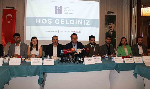 İMO Bursa Şubesi Yönetim Kurulu Başkanı Erdem: