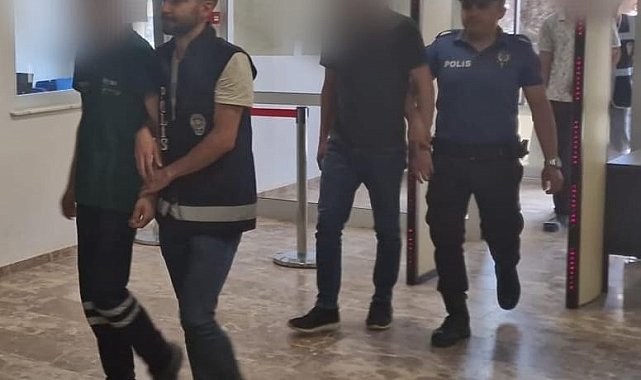 İnşaattan kablo çaldılar, polisten kaçamadılar