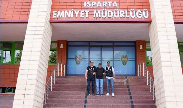 Isparta'da 21 yıl 5 ay 15 gün hapis cezasıyla aranan firari yakalandı