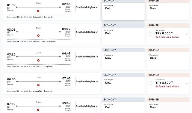 İstanbul - Los Angeles tek yön uçak bileti 137 bin lira