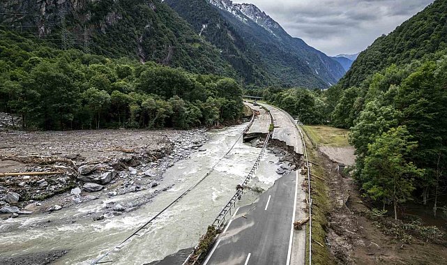 İsviçre'de sel ve toprak kaymasında 1 kişi öldü