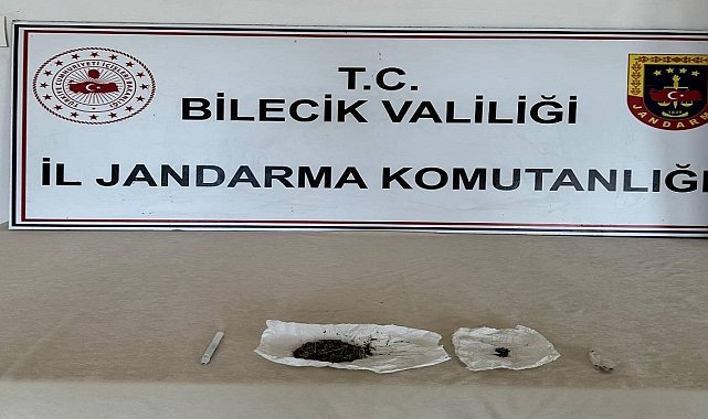 Jandarma tarafından durdurulan araçtan uyuşturucu madde çıktı