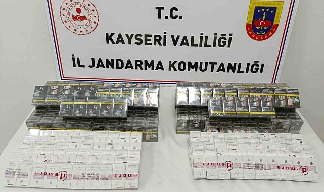 Jandarmadan kaçak sigara operasyonu