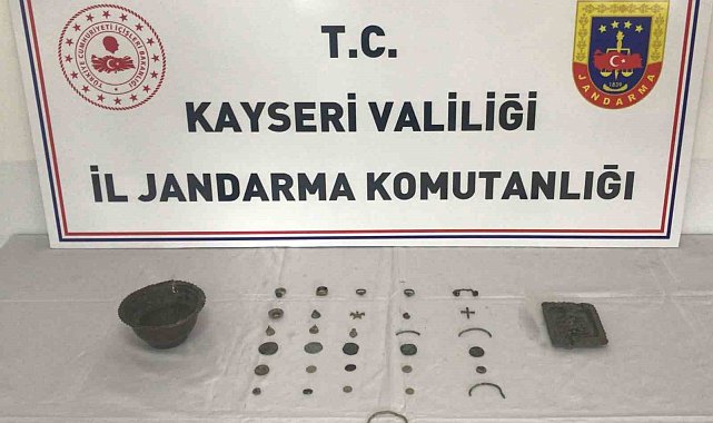 Jandarmadan tarihi eser operasyonu: 1 gözaltı
