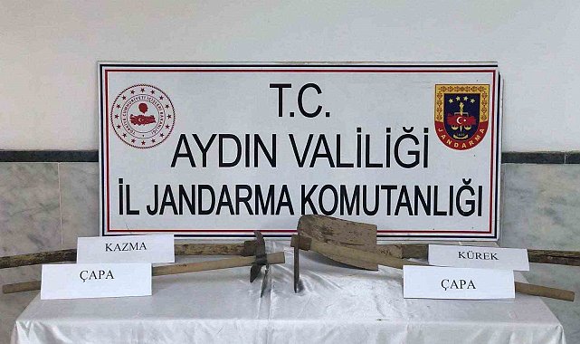 Kaçak tarihi eser kazısına suçüstü: 5 şüpheli yakalandı