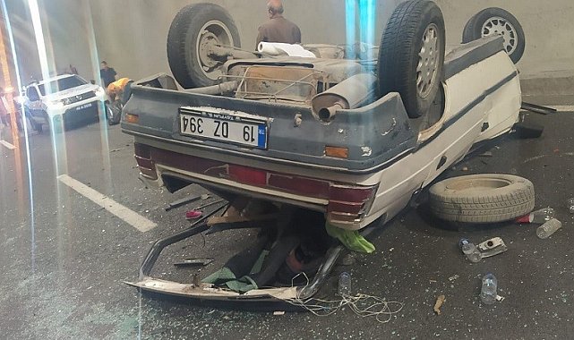 Kahramanmaraş'ta otomobil takla attı: 2 yaralı