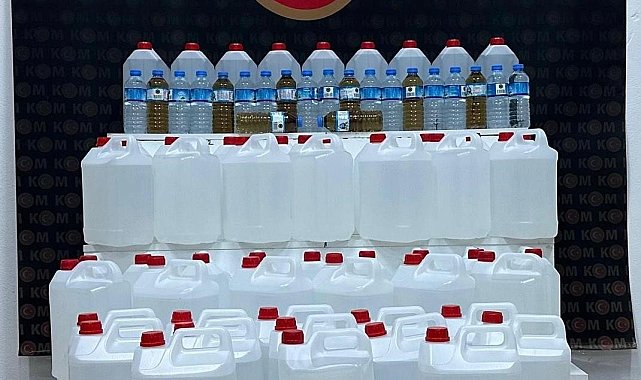 Kars'ta kaçak alkol ele geçirildi