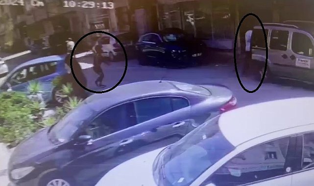 Kaskla gelip sokak ortasında kurşun yağdırdı