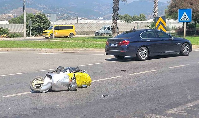 Kavşakta korkutan kaza: 1 yaralı