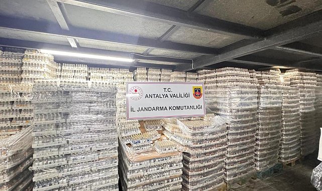Kemer'de 5 bin 800 litre kaçak içki yakalandı