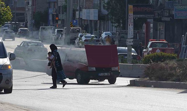 Kırıkkale'de otomobil yangını