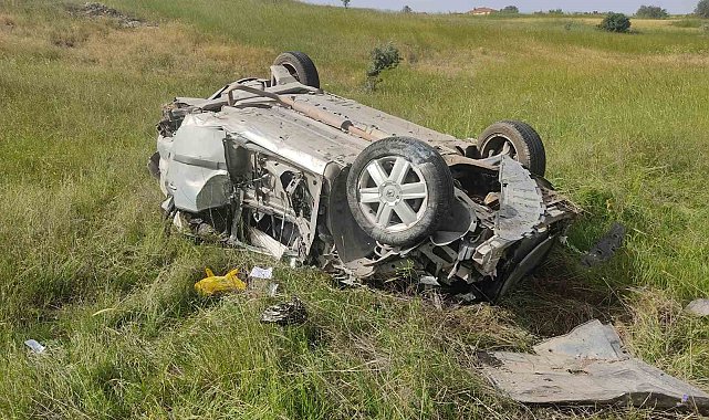 Kontrolden çıkan otomobil takla attı, sürücü hayatını kaybetti