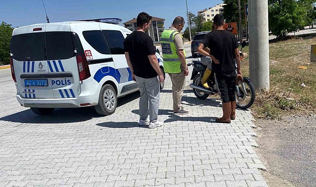 Konya'da motosiklet kazası: 2 yaralı