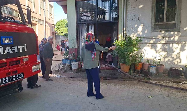 Köşk'te ev yangını