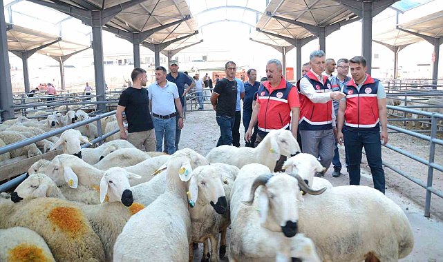 Kurban satış yerlerinde denetimler sürüyor