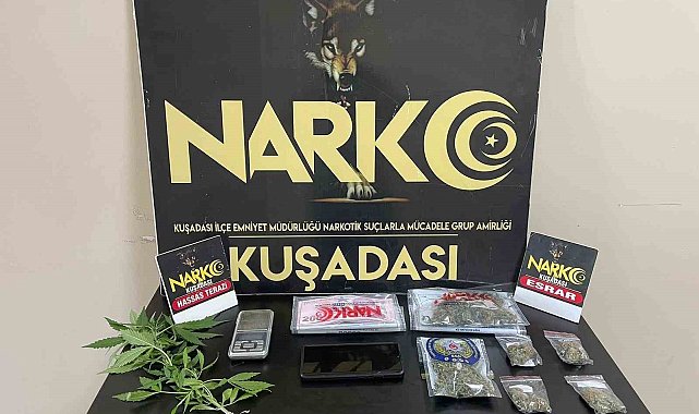 Kuşadası emniyetinden uyuşturucu ticaretine suçüstü