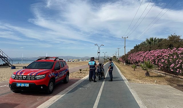 Kuşadası'nda motosiklet denetimi